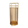 Umbrella Racks WXYZ Home Office Business Umbrella Stand, Hollowout Umbrella Bucket with Detachable Drip Tray, Can Store Long and Short Umbrellas, 27x70cm (Color : Gold) view 1