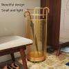 Umbrella Racks WXYZ Home Office Business Umbrella Stand, Hollowout Umbrella Bucket with Detachable Drip Tray, Can Store Long and Short Umbrellas, 27x70cm (Color : Gold) view 3