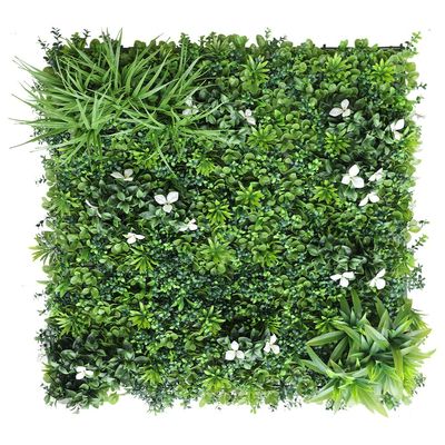 SunnyRoyal 24 Pcs 40"x40" Artificial Boxwood Panels Grass Wall Greenery Backdrop Decor Privacy Hedge Fence Screen for Outdoor Indoor Backyard Garden Decoration, 40"x40" 2 Mixed Leave
