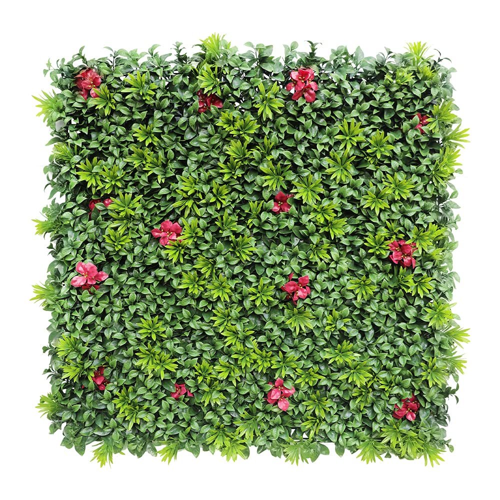 ECOOPTS 40"x40" Faux Ivy Privacy Fence Screen Artificial Boxwood Panels Topiary Hedge Plants for Indoor Outdoor Decoration, #1 Mixed Leave, 23 Packs