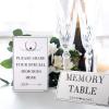 Outus 52 Pack Share a Memory Cards with 2 Table Sign Cards, 6x4 Inch Celebration of Life Funeral Decorations for Memorial Service Wedding Birthday Graduation Retirement Party (White) view 4