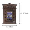 ARTIBETTER 1pc Living Room Key Case Wooden Key Locker Key Locker with Photo Holder view 3