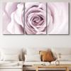 SIGNLEADER Canvas Print Wall Art Set Soft Purple Interior of Rose Botanical Flower Photography Realism Contemporary Closeup Edgy Multicolor Pastel for Living Room, Bedroom, Office - 24"x36" x 3 view 2