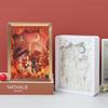 SIWEME 3D Paper Carving Light Boxes Happy Thanksgiving 3D Paper Cut Light Creative Shadow Box Living Room Decor LED Night Light view 4