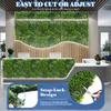 ECOOPTS 40"x40" Faux Ivy Privacy Fence Screen Artificial Boxwood Panels Topiary Hedge Plants for Indoor Outdoor Decoration, #3 Mixed Leave, 6 Packs view 3