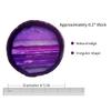 4pcs Agate Coaster for Drinks Purple Irregular Crystal Coasters Dyed with Rubber Bumpers for Coffee Wine or Bar Glasses 4-5" view 2
