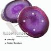 4pcs Agate Coaster for Drinks Purple Irregular Crystal Coasters Dyed with Rubber Bumpers for Coffee Wine or Bar Glasses 4-5" view 3