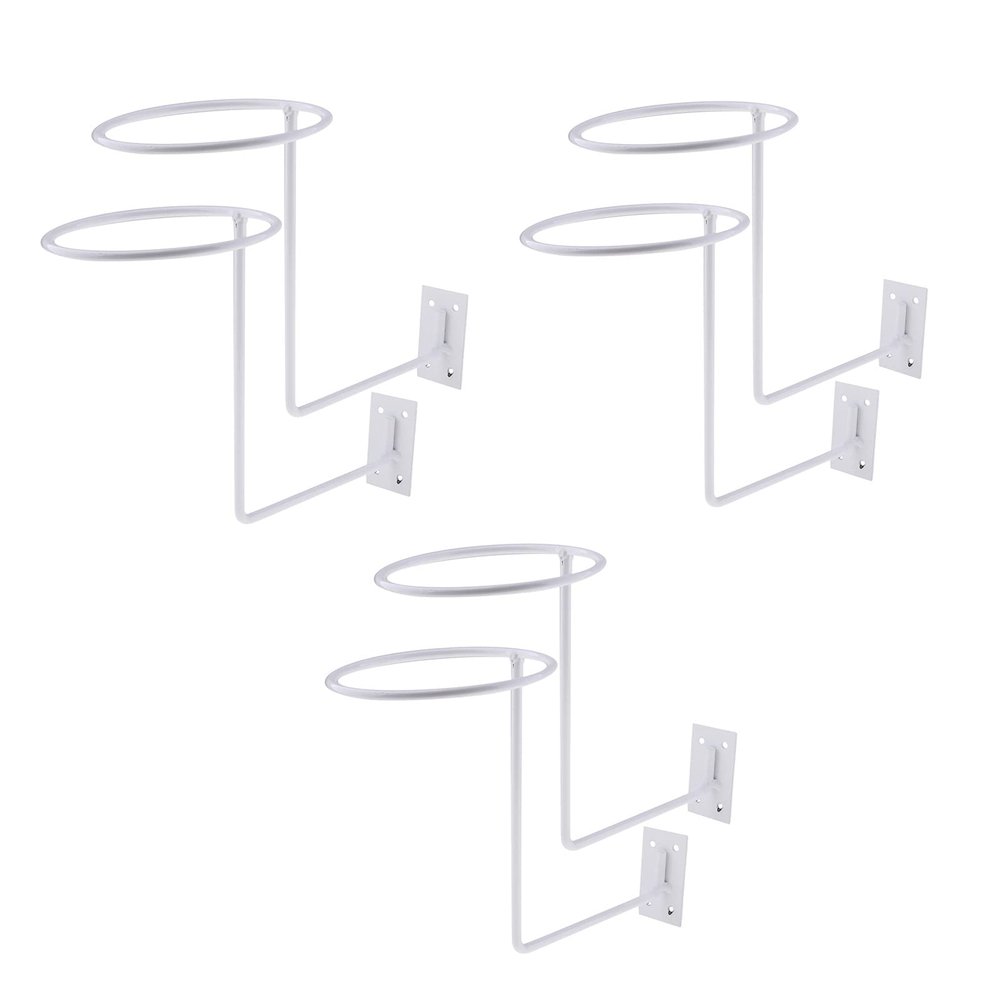 Inzopo 6pcs Helmet Holder Helmet Hanger Rack Helmet Display Storage Rack Basketball Holder Wall Mounted Hook Multifunctional Display Rack for Coats, Hats, Caps, Wigs