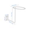 Inzopo 6pcs Helmet Holder Helmet Hanger Rack Helmet Display Storage Rack Basketball Holder Wall Mounted Hook Multifunctional Display Rack for Coats, Hats, Caps, Wigs view 2