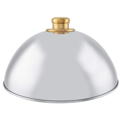 12.5inch/10inch Stainless Steel Food Cover, Restaurant Serving Dish Food Lid, Dome Platter Cover for Parties, Dinner, Picnics Lid Covers(12.5inch)