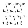 Inzopo 6pcs Helmet Holder Helmet Hanger Rack Helmet Display Storage Rack Basketball Holder Wall Mounted Hook Multifunctional Display Rack for Coats, Hats, Caps, Wigs view 1