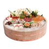 AIZYR Japanese Wooden Sushi Hangiri Rice Mixing Bowl, Sushi Oke Rice Mixing Tub Sushi Accessory for Restaurant Home Kitchen,66 * 16cm view 1