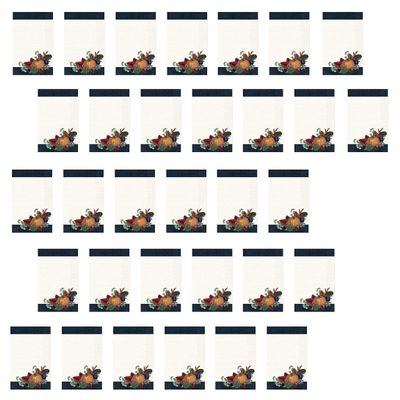 Beistle 32 Piece Disposable Paper Buffet Guest Towels Napkins For Fall Thanksgiving Day Party Supplies
