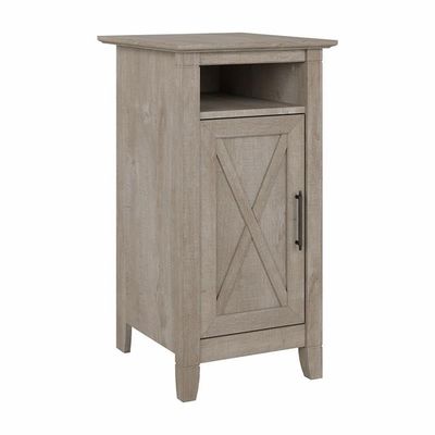 Bush Home Key West Small Storage Cabinet with Door in Washed Gray