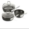 All-Clad HA1 Hard Anodized Nonstick Fry Pan Set  3-Piece Cookware, 8", 10", 12" Skillets with Lid, Induction Compatible, Oven Safe to 500F, Lid Safe to 350F, Black view 1