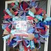 Home is Where You Park It Summer Fun Camper Trailer Ribbon Deco Mesh Front Door Wreath, Nostalgic Vibe, Funky Decor, Porch Patio Decoration, Garden Housewarming Birthday Party Gift view 2