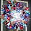 Home is Where You Park It Summer Fun Camper Trailer Ribbon Deco Mesh Front Door Wreath, Nostalgic Vibe, Funky Decor, Porch Patio Decoration, Garden Housewarming Birthday Party Gift view 3