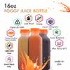 EcoQuality Empty Plastic Juice Bottles with Tamper Evident Caps 16 OZ - Smoothie Bottles - Ideal for Juices, Milk, Smoothies, Picnic's and even Meal Prep Juice Containers (16 Ounce) (100) view 2