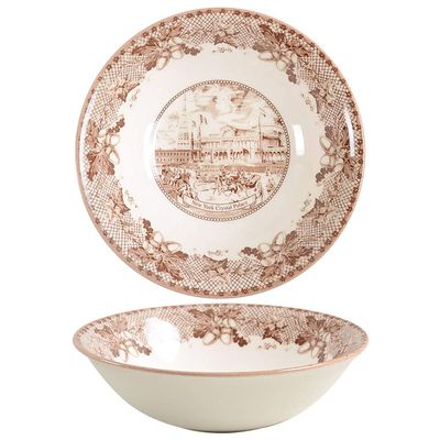 Johnson Brothers Historic America Brown II Soup Cereal Bowl