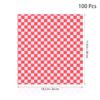 DOITOOL 100 Sheets Deli Sandwich Wraps, Red and White Checkered Dry Wax Deli Paper, Grease Resistant Food Wrapping Papers Basket Liners for Plastic Food Basket, Wrapping Bread and Sandwiches view 3