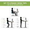 Bush Business Furniture 60-inch Electric Height Adjustable Standing Desk, Ergonomic Sit-Stand Computer Table for Home and Professional Office, Move 40 Series, Black Walnut with Metallic Gray Base view 4