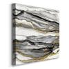 Abstract Colorful Handmade Canvas Wall Art, Marbled Gold II Wall Art, Ready to Hang, 24'' x 24'' view 2
