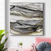 Abstract Colorful Handmade Canvas Wall Art, Marbled Gold II Wall Art, Ready to Hang, 24'' x 24'' view 3