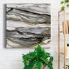 Abstract Colorful Handmade Canvas Wall Art, Marbled Gold II Wall Art, Ready to Hang, 24'' x 24'' view 4
