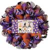 Gnome Sweet Gnome Trick or Treat Halloween Wreath. Available in 24 inch and 28 inch diameters view 1