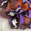 Gnome Sweet Gnome Trick or Treat Halloween Wreath. Available in 24 inch and 28 inch diameters view 3