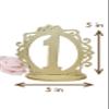 A&C Quinceaeras and More Wooden Numbers Table Number 5 inch Wooden Numbers (Silver, 5) view 2
