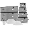 6pcs Hard Shell China Storage Containers for Cups and Mugs, Wine Glasses and Plates - Heavy Duty Dinnerware Storage view 1