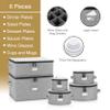6pcs Hard Shell China Storage Containers for Cups and Mugs, Wine Glasses and Plates - Heavy Duty Dinnerware Storage view 2