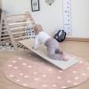 DRSFF Pink Round Area Rugs Cartoon Carpet 2.6 ft 3.3 ft 3.9 ft 4.6 ft 5.2 ft 6.5 ft Living Room Blanket Home Bedside Blanket Non-Slip Washable Floor Mats (Size : Diameter 3.3ft) view 2