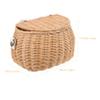 Cabilock 1pc Boy Girl Bike Storage Basket Handmade Rattan Front Handlebar Container for Boys and Girls for Carrying Snacks and Toys view 2