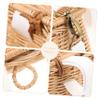 Cabilock 1pc Boy Girl Bike Storage Basket Handmade Rattan Front Handlebar Container for Boys and Girls for Carrying Snacks and Toys view 4