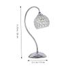 Uonlytech 1pc Dimmable Decorative Crystal Glass Table Lamp Led Bedside Light for Bedroom Adornment Warm Atmosphere for Living Room and Nursery Us view 2