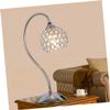 Uonlytech 1pc Dimmable Decorative Crystal Glass Table Lamp Led Bedside Light for Bedroom Adornment Warm Atmosphere for Living Room and Nursery Us view 4
