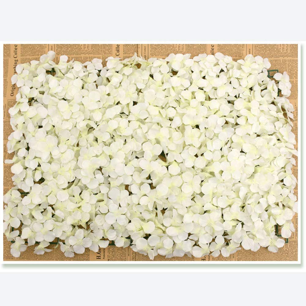 20 PCS Flower Wall Decor, 3D Flower Wall Panel Silk Flowers for Wedding Backdrop, Bridal Shower, Event, Baby Girls Room, Nursery, Home Decor, White Flowers Wall Decor (White Rose Premium Silk Flowers)