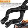 Blacksmith Tongs Set Knife Making Wolf Jaw V-Bit Starter Beginner Bladesmith Anvil Vise Forge Tool Kit (2 Tongs) view 2