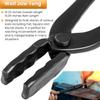 Blacksmith Tongs Set Knife Making Wolf Jaw V-Bit Starter Beginner Bladesmith Anvil Vise Forge Tool Kit (2 Tongs) view 3