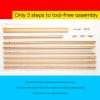 MEEDEN Wood Easel Stand for Display: Wooden Tripod for Poster Board - Wedding Easel Standing for Welcome Sign view 4