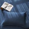 vctops 3 Piece Classic Solid Qulit Set Queen Size Geometric Stripe Stitched Pattern Lightweight Bedspread Coverlet Bed Cover (Blue, Queen) view 4