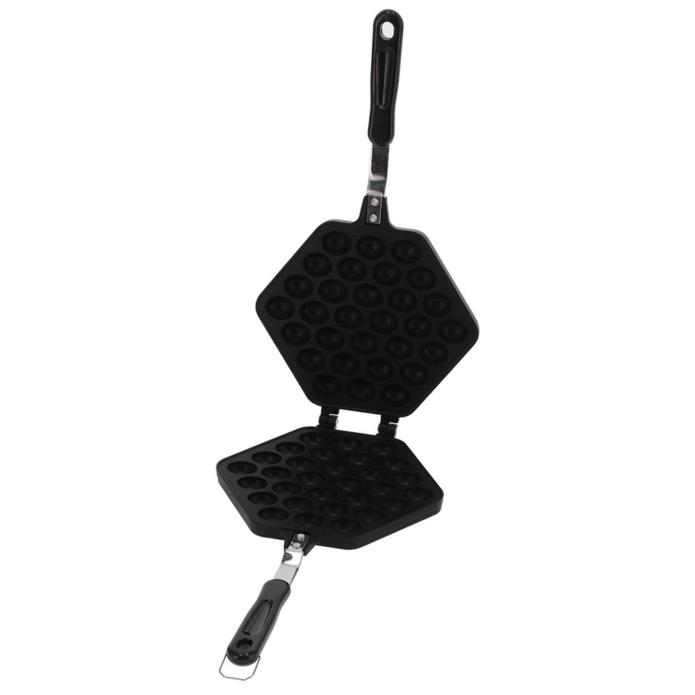 30 Holes Egg Waffle Maker Non-Stick Egg Waffle Pan Waffle Irons Egg Puff Maker Egg Waffle Mold Pan for Home Kitchen