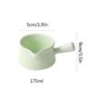 Gravy Boat Japanese Style Ceramic Milk Cup With Handle Western Food Mini Milk Cup Home Juice Jar Coffee Creamer Jar Seasoning Jar Suitable for Kitchen Dessert Shops Gravy Sauce Boat (Color : Beige) view 2