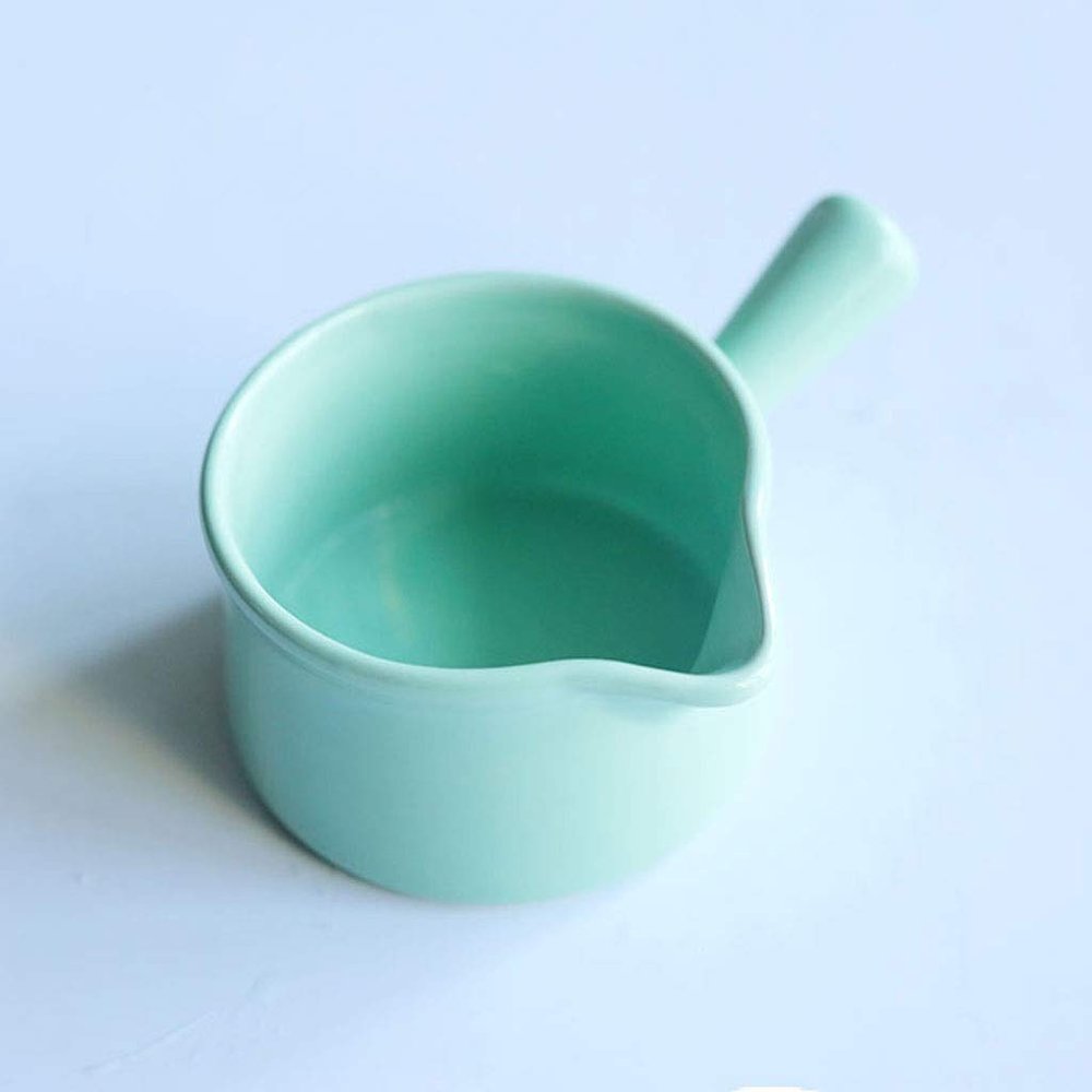 Gravy Boat Japanese Style Ceramic Milk Cup With Handle Western Food Mini Milk Cup Home Juice Jar Coffee Creamer Jar Seasoning Jar Suitable for Kitchen Dessert Shops Gravy Sauce Boat