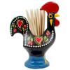 Ibergift 3.5" Hand-painted Traditional Barcelos Portuguese Rooster Aluminum Toothpick Holder (Black) view 4