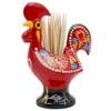 Ibergift 3.5 Hand-painted Traditional Barcelos Portuguese Rooster Aluminum Toothpick Holder (Red) view 2