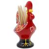 Ibergift 3.5 Hand-painted Traditional Barcelos Portuguese Rooster Aluminum Toothpick Holder (Red) view 3