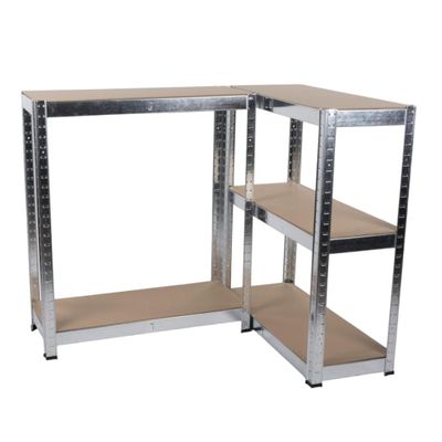 Kinzo Storage rack - Shelving unit - 5 Shelves - Heavy Duty - Max. 750 Kilos - No Screws - MDF